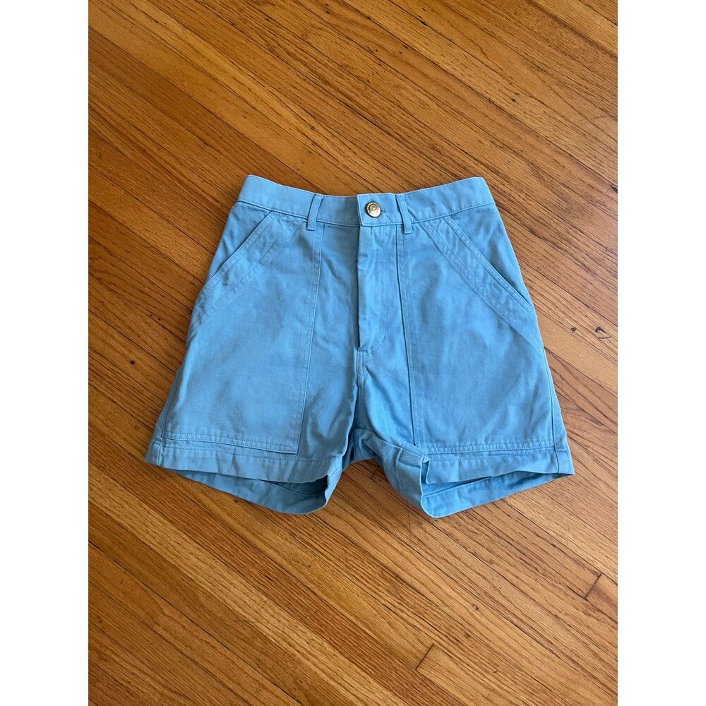 Big Bud Press Work Pants Shorts in Sky Blue - xs